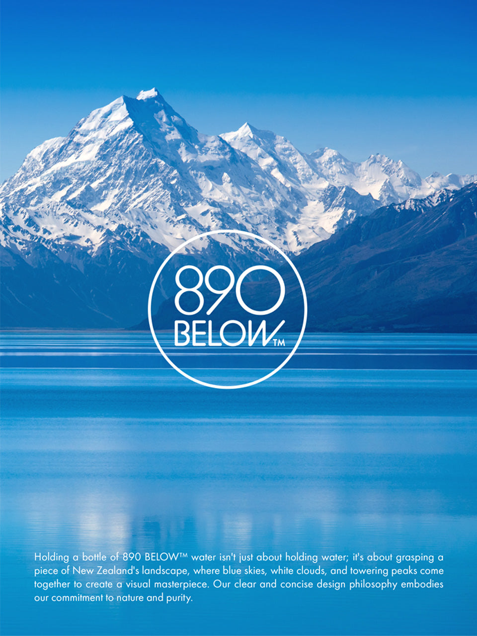 890 BELOW™ New Zealand Artesian Water 500ml x 24
